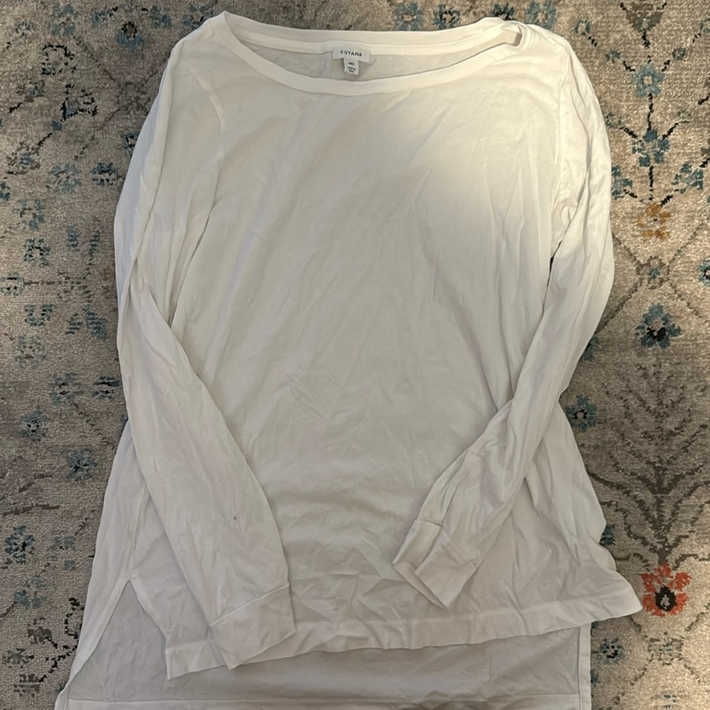 Guyana Pima cotton long sleeve top